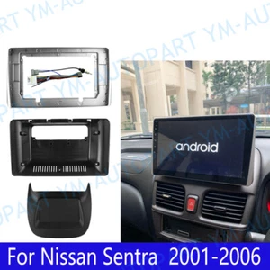10.1''Car Radio Stereo Frame Fascia Trim Trim w/Harness for Nissan Sentra 2001~6 - Foto 1 di 9