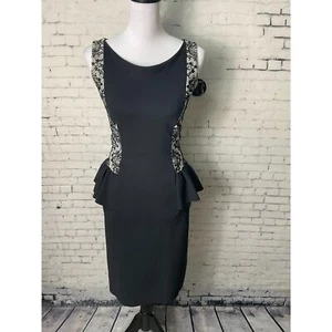 Chiaria Boni La Petite Robe schwarz silber ärmellos Cocktailkleid Gr. 38 6 N2 - Bild 1 von 12