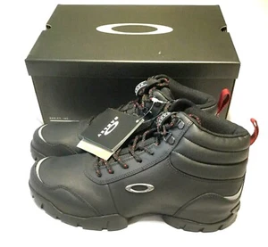 OAKLEY OUTDOOR BOOTS New Men's Size 10 Black Leather Trail Hiking Tactical Shoes - Picture 1 of 7