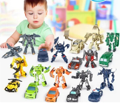 Mini Transformer Action Figure Models Optimus-Bumblebee Toy Truck Vehicle Robot - Bild 1 von 4