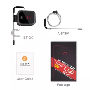 Digital Bratenthermometer Bluetooth wireless BBQ Grill Roast Beef 2 probe IBT-2X - Bild 1 von 11