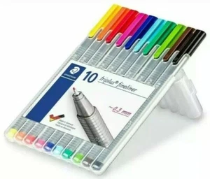 Plumas de punto poroso Staedtler Triplus Fineliner 0,3 mm 10 surtido 334 SB10A604 - Imagen 1 de 2