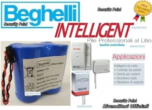 BEGHELLI INTELLIGENT PILA BATTERIA LITIO 7,2V 13ah 8132 SIRENA CENTRALE ALLARME - Foto 1 di 5
