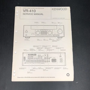 kenwood vr-410 service manual - Picture 1 of 5