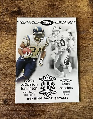 2007 Topps Chrome - Running Back Royalty #RBRD-TS Barry Sanders, LaDainian... - Image 1 of 2