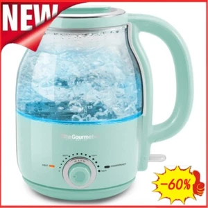 Elite Gourmet 1.2L Adjustable Temperature Electric Honeypot Glass Kettle - Picture 1 of 8