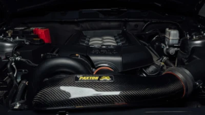 Paxton 2011-2014 Ford Mustang GT Carbon Fiber Air Inlet Duct - Image 1 of 3