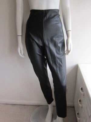 Next Black Faux Leather Trousers Size 18 Regular BNWT RRP £40 - Image 1 of 4