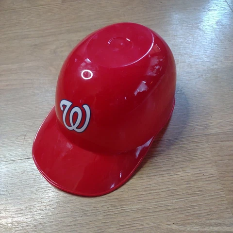 Washington Nationals Rawlings Mini Baseball Batting Helmet Ice Cream Cup 5.5” Cover