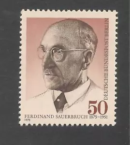 Deutschland Berlin #9N379 Sehr guter Zustand postfrisch - 1975 50pf Ferdinand Sauerbruch, Chirurg - Bild 1 von 1