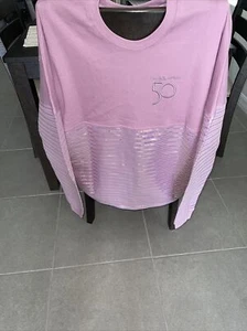Disney Parks WDW 50th Anniversary Pink Iridescent Sequin Spirit Jersey XL Adult - Picture 1 of 2