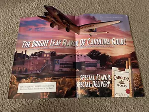 Vintage 1996 CAROLINA GOLD CIGARETTES *POP-UP* Print Ad 1990s R.J. REYNOLDS - Picture 1 of 2