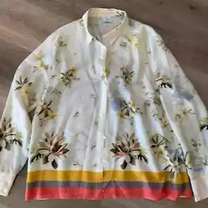 Rare Vintage Bogner Silk Tropical Print - Picture 1 of 6