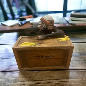 Monkey Figurine Art Will Bullas Court Of Appeals Pearl Bisque Humorous 4.25 in - Picture 1 of 13