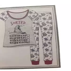 Harry Potter Hogwarts Pyjama Set Damen Sortiermütze PJ's Damen Nachtwäsche - Bild 1 von 8