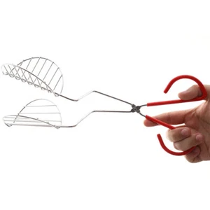 New Taco Shell Maker Press Tortilla Fryer Tongs Plated Steel Kitchen -,x S❤B - Picture 1 of 11