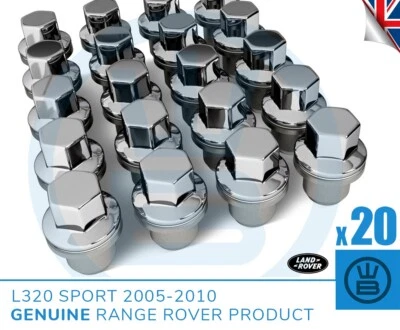RANGE ROVER SPORT L320 2005-2010 alloy wheel nuts LR068126 LR173842 x 20 - Image 1 of 4