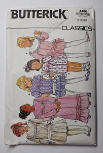 Butterick 4486 Toddler Girl's Dress ~ Size 1, 2, 3 - UNCUT Sewing Pattern - Picture 1 of 2