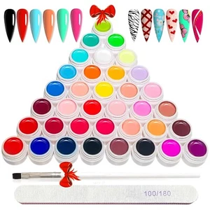 UV Nagellack Set, 36 Farben Gel Nagellack, Nail Art, UV Lampe, Nagelpinsel - Bild 1 von 10