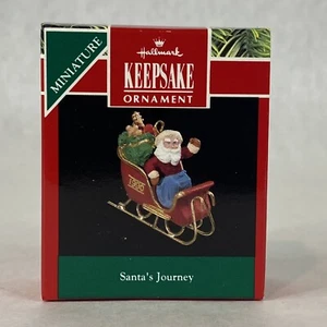 Hallmark Andenken Weihnachtsschmuck - Santas Journey - 1990 Vintage Neu in Box - Bild 1 von 10