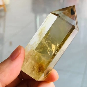 67g Natural Smokey Citrine Quartz Crystal Obelisk Wand Point Healing G837 - Picture 1 of 14