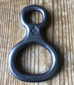 Chouinard Figure Eight 8 Descender Original Diamond Logo Silver Vintage - Picture 1 of 5
