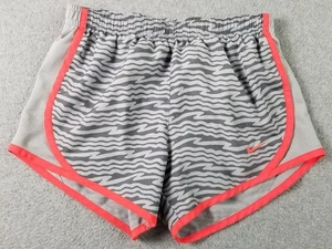 Nike Tempo Shorts Girl’s Medium Gray Pink Abstract Elastic Waist Dri Fit Running - Picture 1 of 15