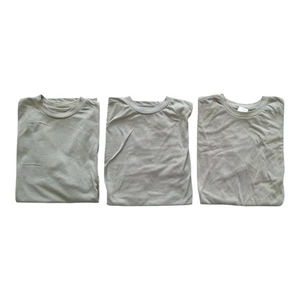 US Army grünes Shirt Lot 3 Größe L feuchtigkeitsableitend Militär Konvolut Rundhals - Bild 1 von 4