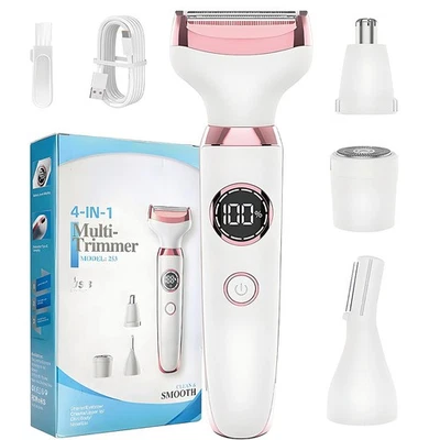 Women's Electric Shaver Epilator Shaver for Face Leg Bikini Underarm Trimmer - image 1 of 4