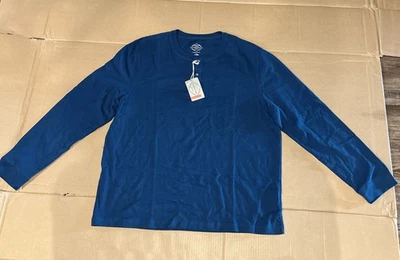 St John's Bay Legacy Henley Shirt Mens XL Brown Long Sleeve Cotton Blend Casual - Image 1 of 3