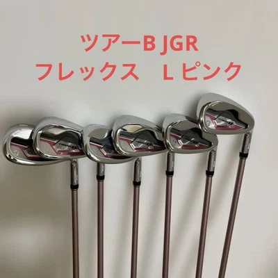 Bridgestone Tourb JGR Ladies 6 Iron Pink RightHanded Golf Clubs - Image 1 of 4