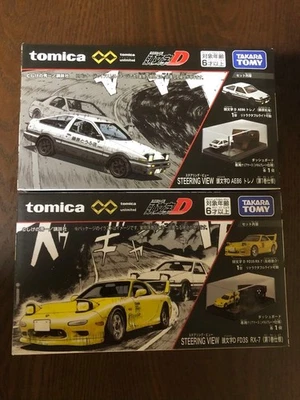 Juego Tomica Premium Unlimited Initial D Vista Dirección Toyota AE86 FD3S RX-7 Foto 1 de 4