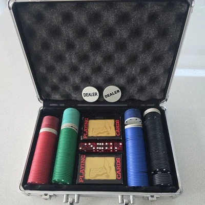 Poker Chip Set In Aluminium Case - Image 1 of 4