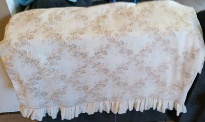 Sábana plana vintage dama pepperell rosa mezcla floral volantes y2k años 90 EE. UU. Foto 1 de 4