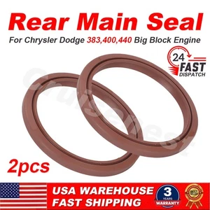 2PCS For Chrysler Dodge 383 400 440 426 Big Block Engines Rear Main Seal - Picture 1 of 9