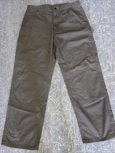 Carhartt Light Brown/Olive Carpenter Dungarees Work Pants Double Knee 31x30 NWT - Picture 1 of 6