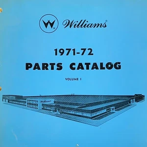 1971-1972 Williams Parts Catalog Pinball Arcade Shuffle Manual ORIGINAL - Picture 1 of 5