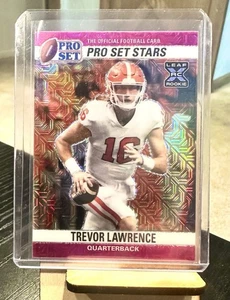 2021 Pro Set Stars Trevor Lawrence #12 PINK MOJO /7 SSP Rookie - Picture 1 of 2