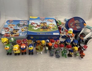 Paw Patrol Lot: Figures, Vehicle, Accessories, Book, Magnets, Bag - Picture 1 of 12