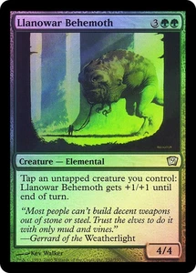 MTG FOIL Llanowar Behemoth  - 9th Edition #252 - Picture 1 of 1
