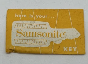 1960’s 1970’s Vintage Samsonite Luggage Suitcase Key In Original Package BB1 - Bild 1 von 4