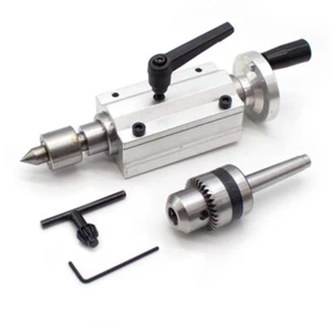 NEW DIY Miniature Woodworking Lathe Mini Beads Machine Retractable Tail Top Seat - Picture 1 of 18