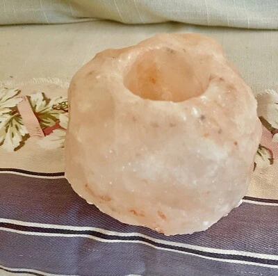 Candelabro de sal HIMALAYA natural terapéutico rosa cristal roca Foto 1 de 4