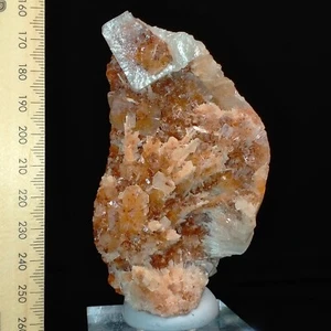 Red Apophyllite w/ Scolecite crystal cluster natural mineral specimen 889ct - Picture 1 of 10