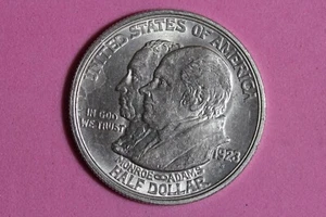 1923- Monroe Commemorative Half Dollar #K49995 - Picture 1 of 2