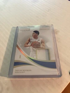 Devin Booker 2019 Immaculate Collection Collegiate. 1/5 Jersey # UK hero!! - Picture 1 of 2