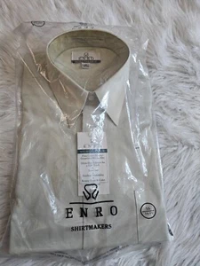 SIZE 16 34/35 COOPER & STUART (NEW) Beige Long Sleeve Shirt Lot 89 - Picture 1 of 2