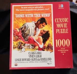 Gone With The Wind Classic Movie Puzzle 1000 Piece 23 x 35 inch Milton Bradley - Picture 1 of 6