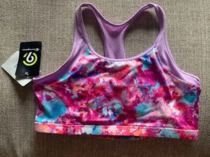 NWT Girls size XL Champion Stretch Multi-Color Athletic Sports Bra Duo Dry - Picture 1 of 8