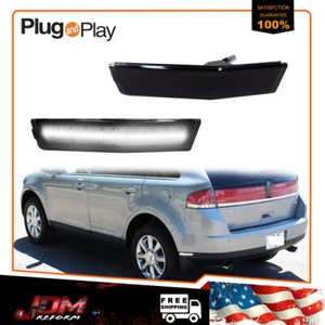 Luces LED blancas marcadoras laterales para guardabarros trasero lente ahumada 2 piezas para Lincoln MKX 07-10 - Imagen 1 de 11
